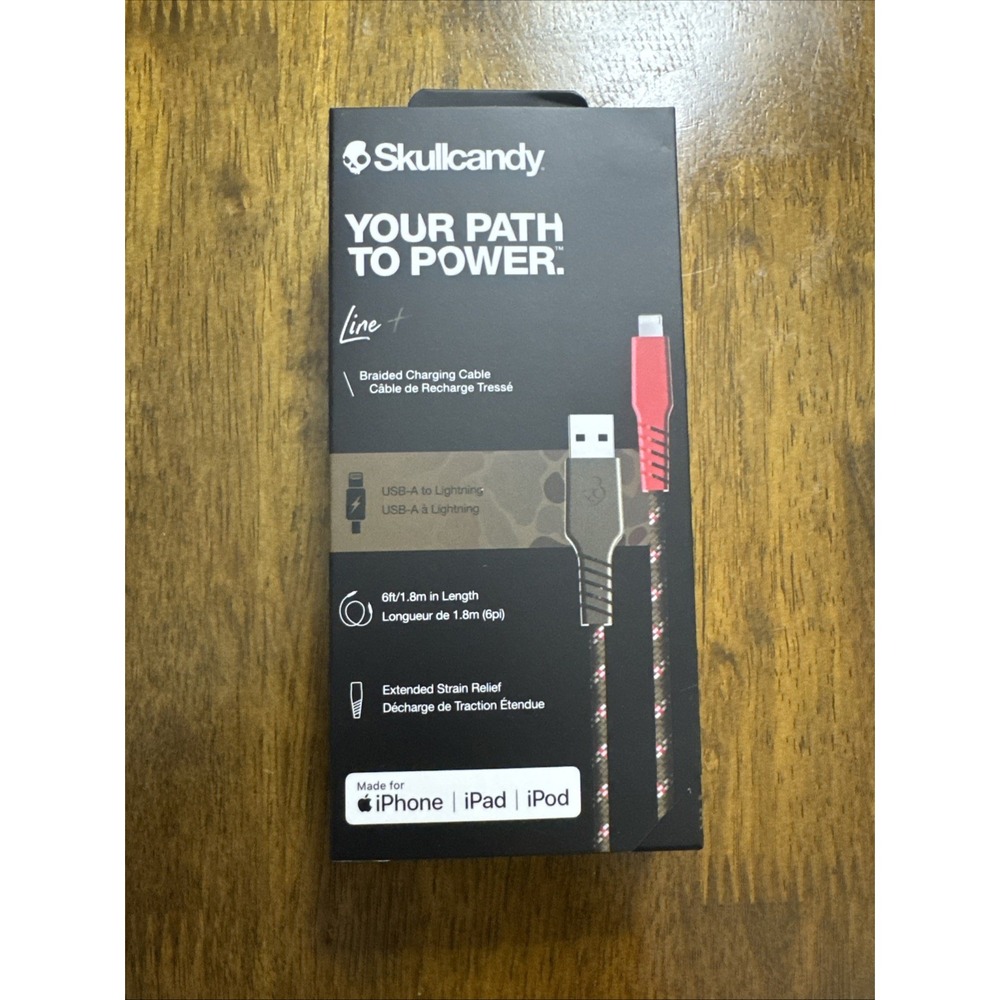 Skullcandy 6ft Braided Lightning Cable – Fast Charging‎ for iPhone/iPad/iPod - Picture 2 of 4